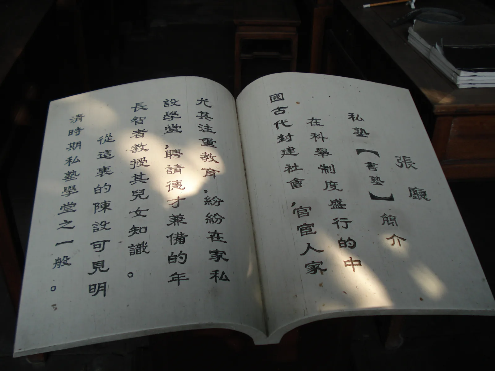 Livre ancien de calligraphie chinoise